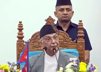 मधेश प्रदेश सभामा सम्बोधन गर्दै प्रधानमन्त्री ओलीले भने मैले रेल चलाए