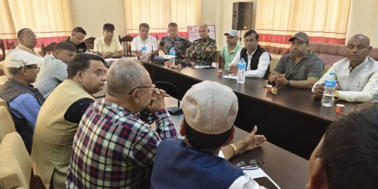 वीरगञ्जमा सर्वदलीय बैठकको ५ बुँदे निर्णय