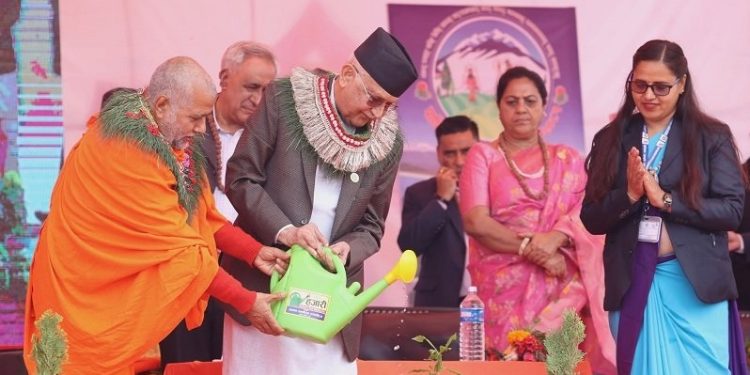 प्रधानमन्त्री ओलीले गरे पाणिनी तपोभूमि सम्मेलनको उद्घाटन