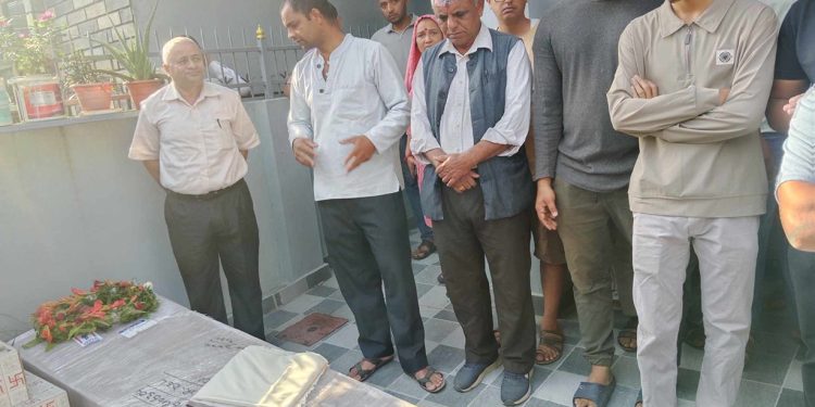 आतंकवादी हमलामा मारिएका सुदीपको शव परिवारलाई हस्तान्तरण
