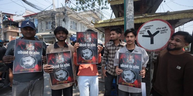 सुदीप न्यौपानेको हत्याको विरोधमा काठमाडौँमा प्रदर्शन
