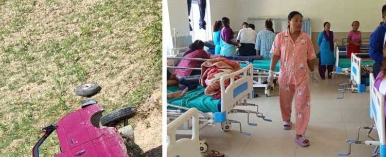 सिन्धुलीमा स्कूल भ्यान दुर्घटना, १७ बालबालिका घाइते