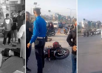 काठमाडौंको कोटेश्वरमा सवारी दुर्घटना हुँदा एक जनाको मृत्यु