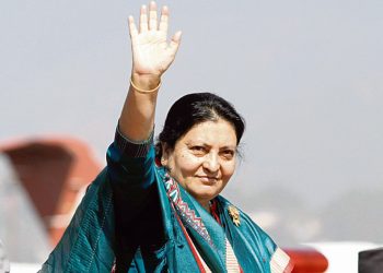 आज पूर्वराष्ट्रपति भण्डारी चीन जाँदै