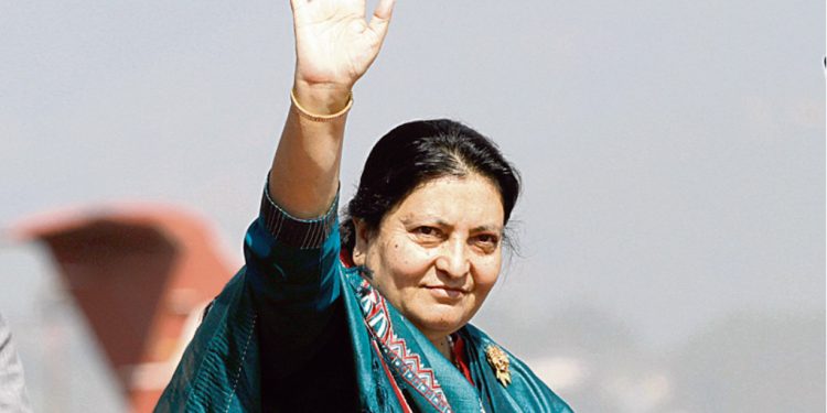 आज पूर्वराष्ट्रपति भण्डारी चीन जाँदै