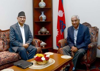 आगामी बजेटबारे अर्थमन्त्री पौडेलले गरे कांग्रेस सभापति देउवासँग परामर्श