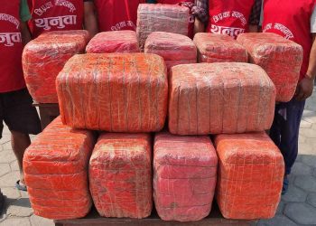 बारा प्रहरीले २२५ केजी लागूऔषध गाँजासहित चारजनालाई गरे पक्राउ