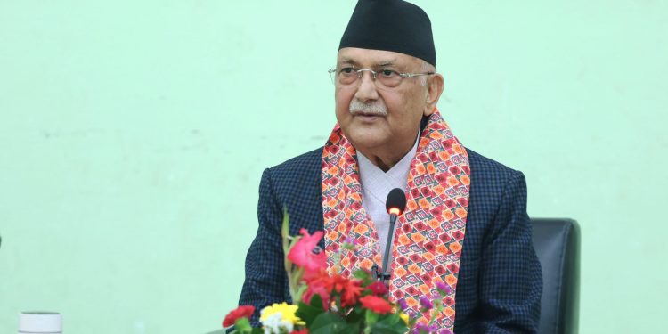 ८४ मा एमालेको एकल बहुमत आउनेगरी लाग्न प्रधानमन्त्री ओलीको आग्रह