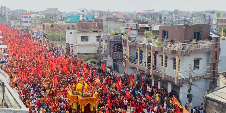 गहवामाई रथयात्रा’मा उर्लिए भक्तजन