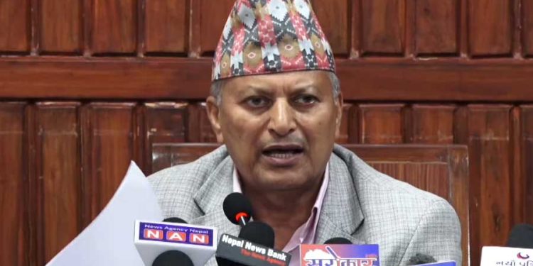 मन्त्री अधिकारीले पत्रकार सम्मेलनमा भने अडियो मेरो होइन