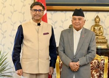 राष्ट्रपति र भारतीय विदेश सचिवसँग भेटवार्ता