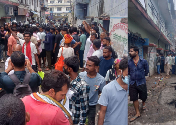 सप्तरी गोली काण्ड प्रकरण : छानबिनको माग, राजविराज स्थानीयको प्रदर्शन