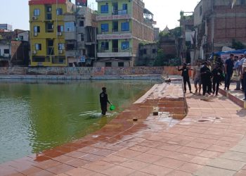 मल्लिक समाज युवा शक्तिद्वारा तेलहा पोखरी सफा अभियान