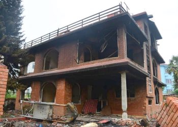 आगजनीपछि पूर्वराष्ट्रपतिको निजी निवास यस्तो छ अवस्था