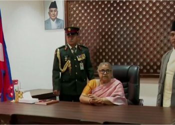 नवनियुक्त प्रधानमन्त्री कार्कीले गरिन् पदभार ग्रहण