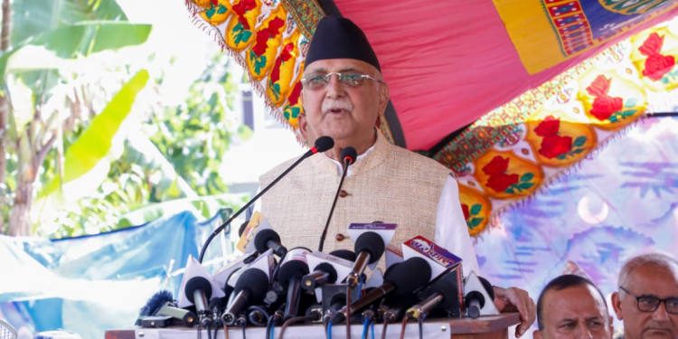 ओलीको आरोप : वर्तमान सरकार नेपालीको होइन