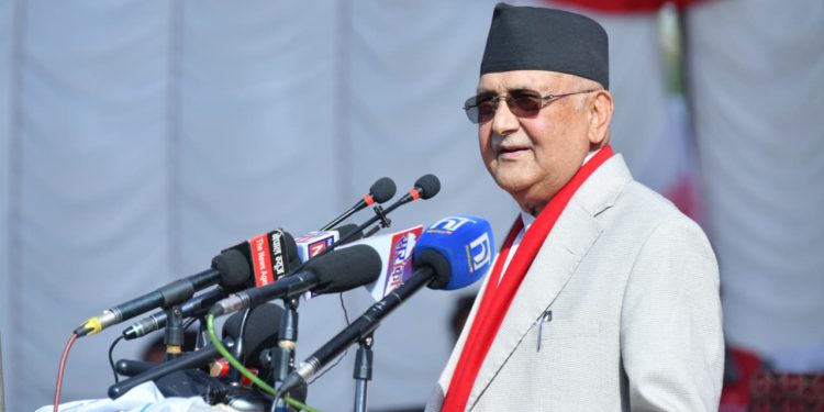 पार्टी मुख्यालय च्यासल पुगे ओली