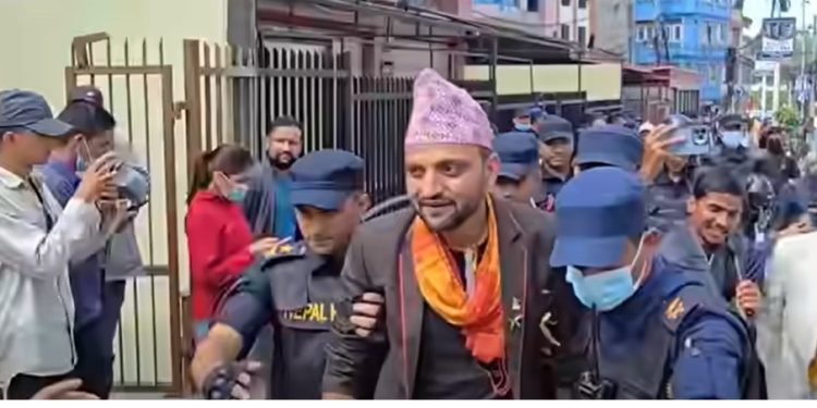 हिंसात्मक अभिव्यक्ति दिएपछि निकोलस भूसाल गोरखाबाट पक्राउ