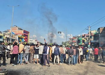 सिमरामा जेनजी प्रदर्शनकारी र प्रहरीबीच झडप