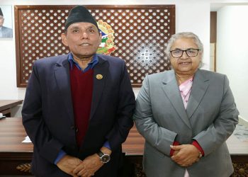 प्रधानमन्त्रीसँग राष्ट्रियसभा अध्यक्ष दाहालको शिष्टाचार भेट