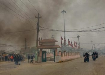 धार्मिक घटनापछि वीरगञ्जमा प्रदर्शन, ५ राउण्ड अश्रुग्यास प्रहार