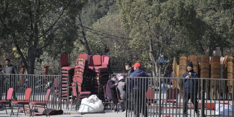 कांग्रेस विशेष महाधिवेशनका लागि मञ्च र ¥याली व्यवस्थापन सकियो