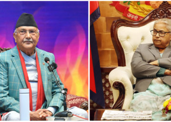 बालुवाटारमा प्रधानमन्त्री-एमाले अध्यक्ष ओलीबीच लामो वार्ता