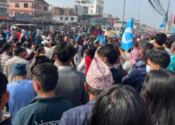 बालेन झापा-५ पुग्दा समर्थकको भीड, आज उम्मेदवारी दर्ता