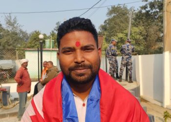 धनुषा-२ बाट स्वतन्त्र उम्मेदवार जयनाथ अधिकारीको उम्मेदवारी दर्ता