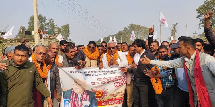 धनुषा-२ बाट एमालेका अरगरियाले गरे उम्मेदवारी मनोनयन दर्ता