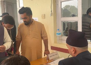 धनुषा-३ मा चुनावी रोचकता, दिवाकर साहले दर्ता गरे मनोनयन
