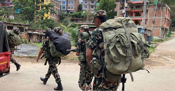 प्रतिनिधिसभा निर्वाचन सुरक्षा : बाहिरी सुरक्षा जिम्मेवारी सेनालाई