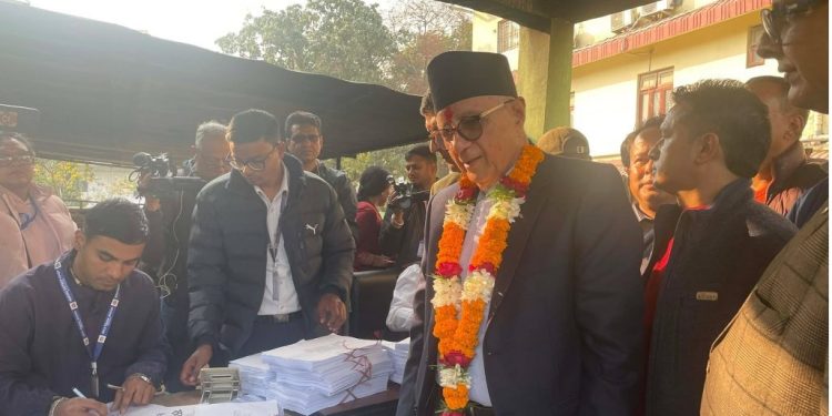 मोरङ–६ मा कांग्रेसका शेखर कोइरालाको उम्मेदवारी दर्ता