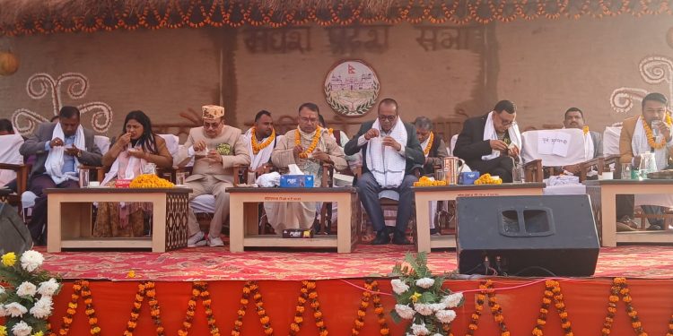 लोकसंस्कृति झल्काउँदै मधेश प्रदेश सभाको आठौँ स्थापना दिवस सम्पन्न