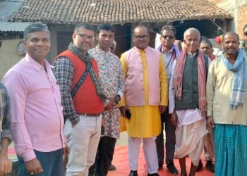 धनुषा-३ मा राजीव झाको मतदाता भेटघाट तीव्र