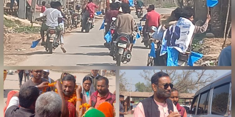 घरदैलोका क्रममा निधिमाथि बाइक र्यालीको जिस्क्याइँ