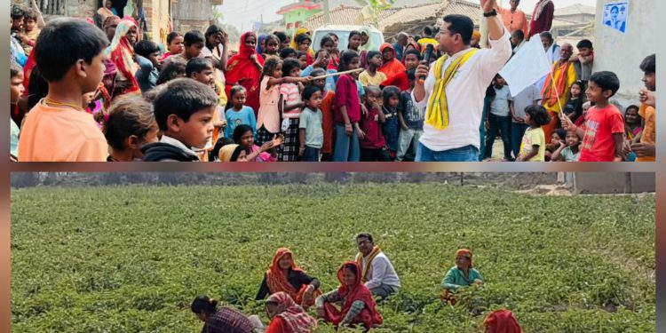 बल छाप लिएर महोत्तरी-२ मा फरक शैलीको चुनाव प्रचार