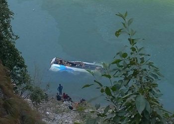 बस तामाकोशीमा खस्यो, ११ जनाको उद्धार, ५ गम्भीर