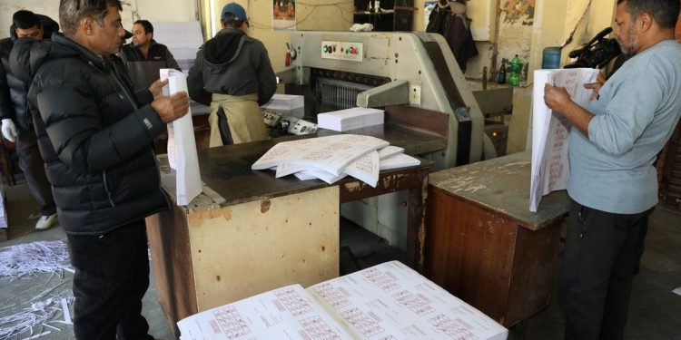 मतपत्र छपाइ अन्तिम चरणमा, १४ जिल्लाको मात्रै बाँकी