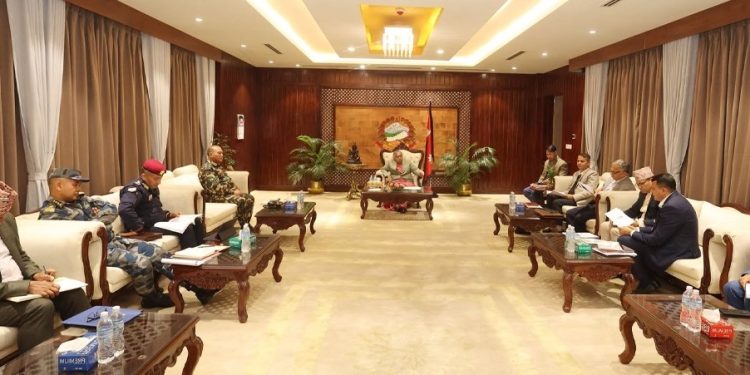 बालुवाटारमा उच्चस्तरीय सुरक्षा समीक्षा बैठक सम्पन्न