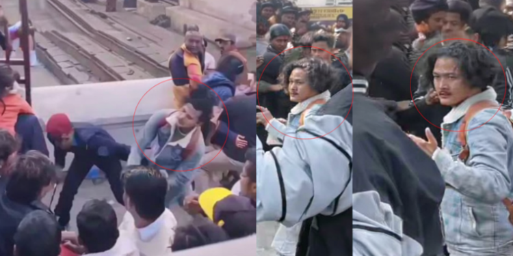 भाइरल भिडिओपछि पक्राउ परे प्रहरीमाथि लात्ती हान्ने युवक