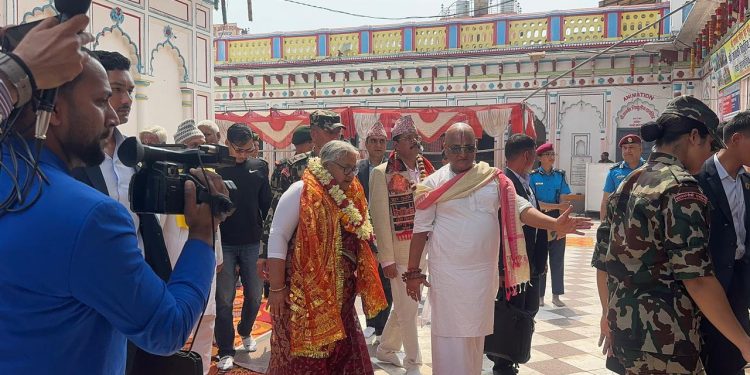 राजनीति होइन, आस्था-जानकी मन्दिरमा प्रधानमन्त्री कार्कीको सन्देश