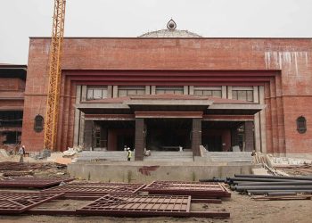 नयाँ सरकारका लागि नयाँ संसद भवन निर्माण हुँदै (तस्वीरहरू)