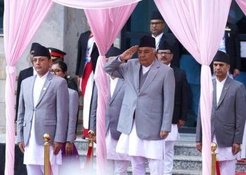 संघीय संसद्मा राष्ट्रपति पौडेलको सम्बोधन हुँदै