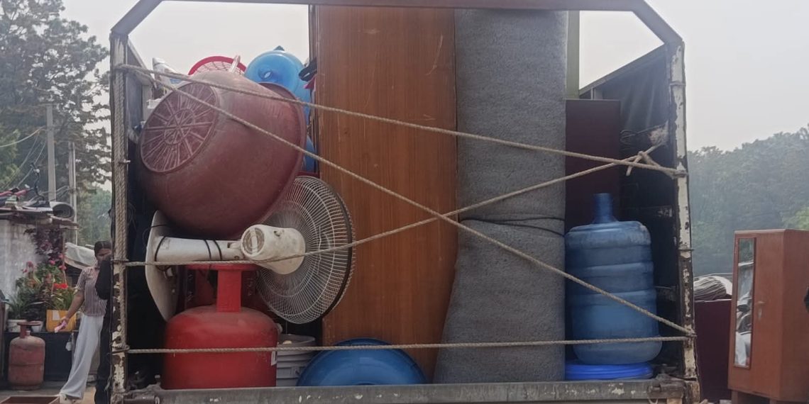 बागमती किनारको थापाथली बस्ती खाली गर्ने क्रम सुरु