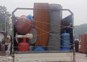 बागमती किनारको थापाथली बस्ती खाली गर्ने क्रम सुरु