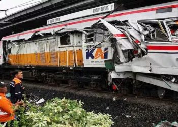 इन्डोनेसियामा रेल ठोक्किँदा १४ जनाको मृत्यु, ८४ घाइते