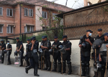 थापाथली बस्तीमा सुरक्षा सतर्कता, हटाउने प्रक्रिया सुरु