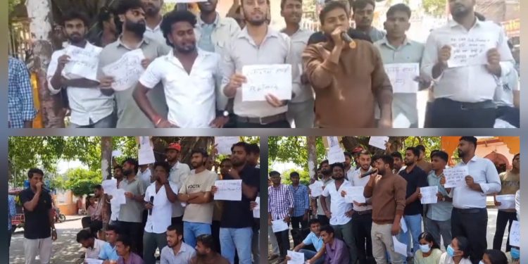 हेपाइ होइन अधिकार चाहिन्छ भन्दै स्वास्थ्यकर्मीको प्रदर्शन