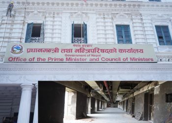 आन्दोलनले ध्वस्त सिंहदरबार पुनः व्यवस्थित बनाइँदै